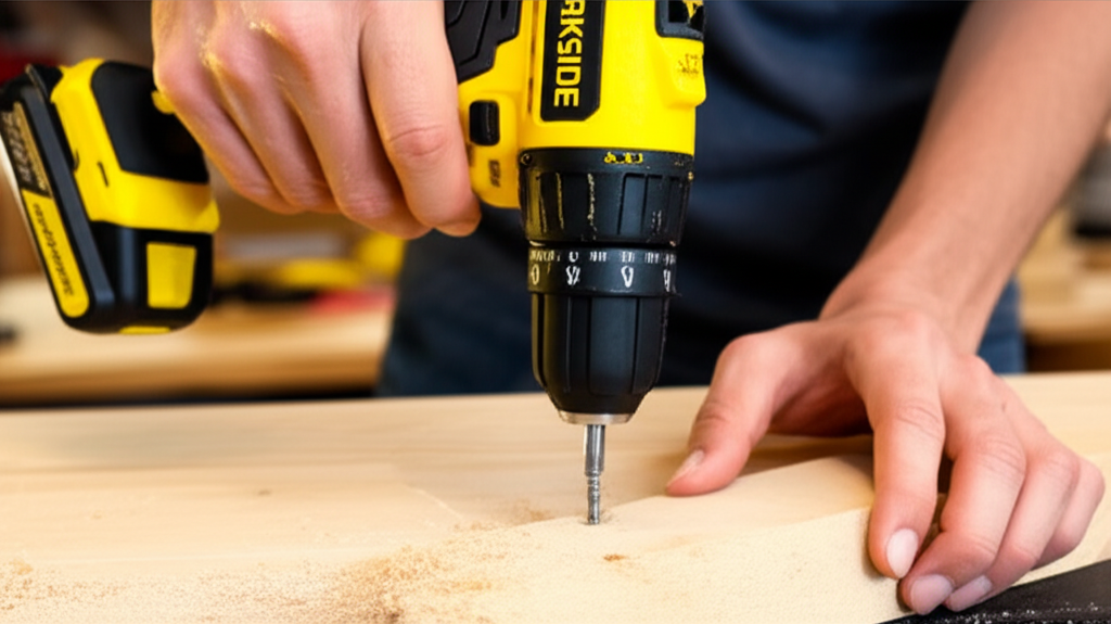 PARKSIDE® Perceuse 20V - En utilisation